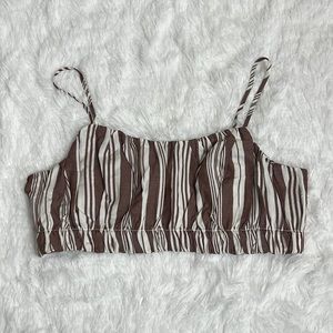 H&M LEMLEM‎ X Linen blend crop tank top